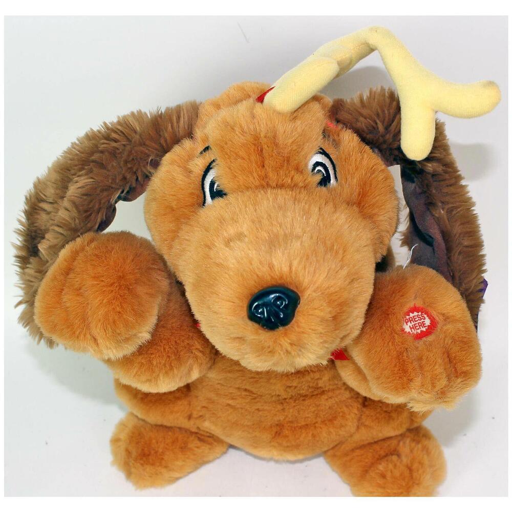 Vntg Max Dog Rotating Animated Ears Plush 2000 Grinch Stole Christmas W/ TAGS